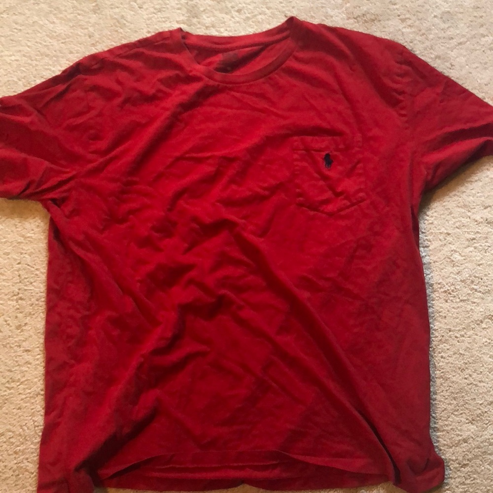 Extra large red polo
